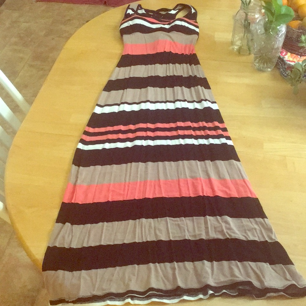 Maxi laced up dress